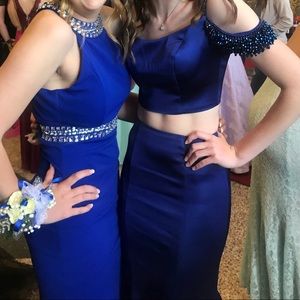 blue prom dress